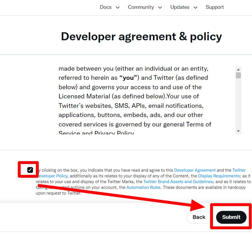 Twitter APIの申請