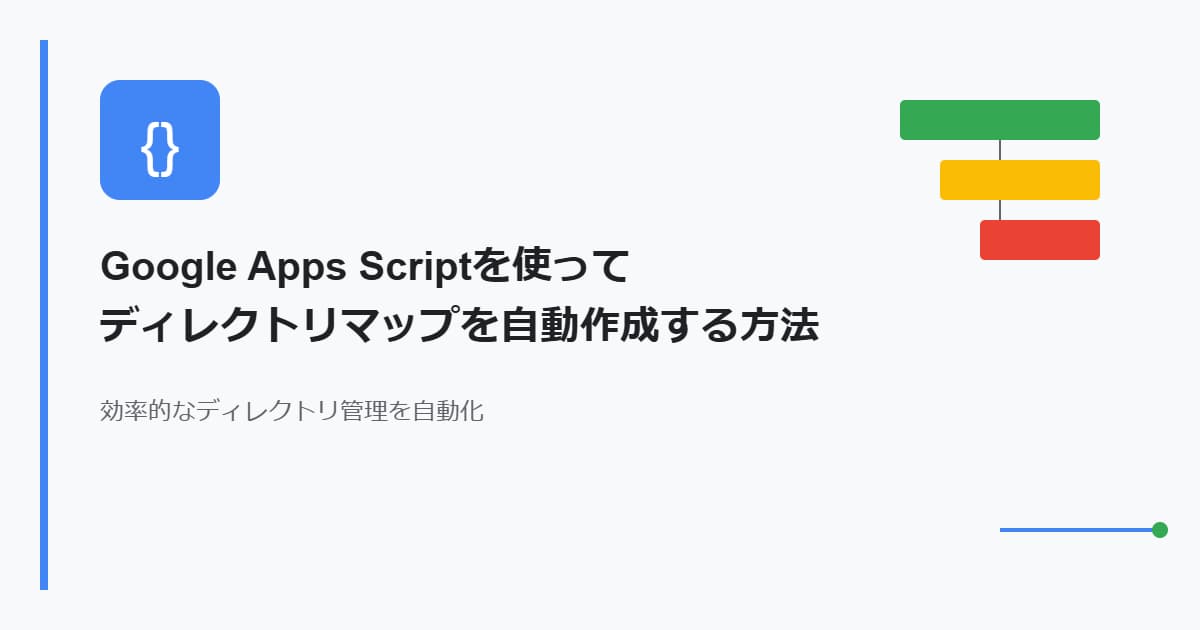 Google Apps Scriptを使ってディレクトリマップを自動作成する方法